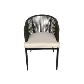 Lauko kėdė Domoletti, alyvuogių žalia, 74 cm x 74 cm x 68 cm