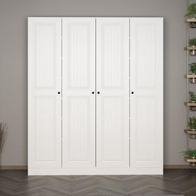 Prieškambario spinta Kalune Design Noah 8244, balta, 35 cm x 180 cm x 210 cm