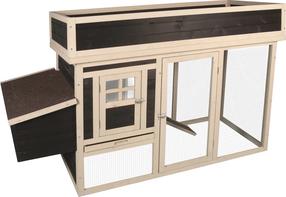 Vištidė Flamingo Flora, paukščiams, medžio/ruda