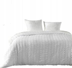 Patalynės užvalkalų komplektas Douceur d`Interieur Plissia, baltas, 220 x 240 cm