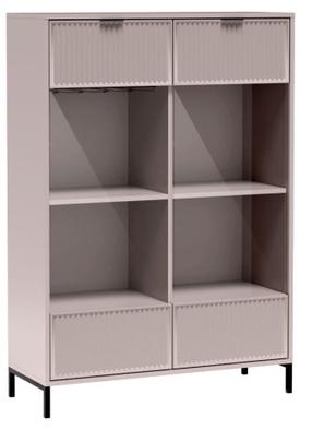 Spintelė - vitrina LINKaSTYLE LS8, rožinė, 40.6 cm x 104.8 cm x 150 cm