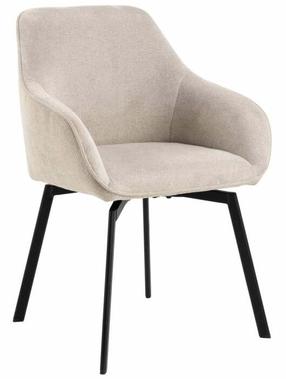 Valgomojo kėdė Clara, juoda/rusva, 55.5 cm x 58.5 cm x 83.5 cm