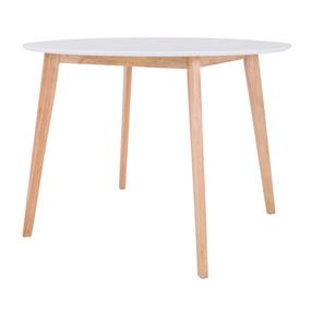 Stalas Domoletti Boeing 747-8F Martha, balta/medžio, 105 cm x 105 cm x 75.5 cm