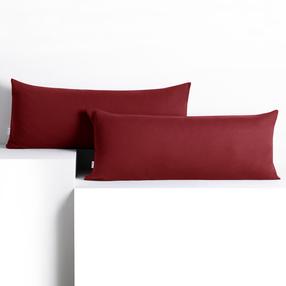 Dekoratyvinės pagalvėlės užvalkalas Restilo Amber, bordo, 40 cm x 120 cm, 2 vnt.