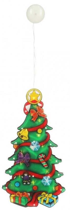 Kalėdinė dekoracija "Eglutė" su LED apšvietimu, 45 cm, 21 cm, įvairių spalvų