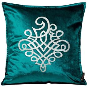 Dekoratyvinės pagalvėlės užvalkalas JWF-03, tamsi turkio, 45 cm x 45 cm