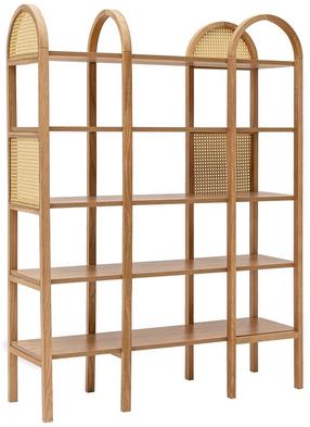 Knygų lentyna Kalune Design Nala 120, ruda, 120 cm x 36 cm x 160 cm