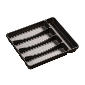 Stalčiaus organizavimo įdėklas Kesper, 32.3 cm x 29.5 cm x 4.5 cm, polipropilenas (pp), juoda