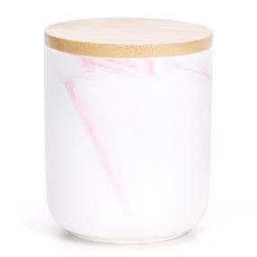 Birių produktų indas AmeliaHome Apalla, balta/rožinė