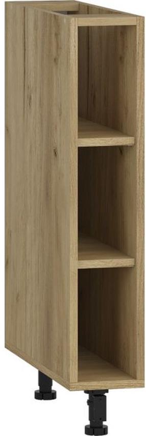 Apatinė virtuvinė spintelė Vento D-15/82, ąžuolo, 52 cm x 15 cm x 82 cm