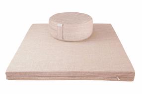 Grikių lukštų pufas ir čiužinukas Grikė, 90 cm x 80 cm