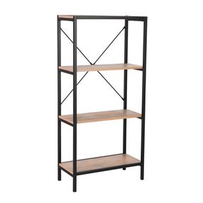 Pastatoma lentyna Home4you Lavina 40864, ruda/juoda, 30 cm x 60 cm x 127.5 cm