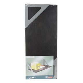 Sieninė lentyna Dolle Triangolo, juoda/pilka, 60 cm x 25 cm x 1.9 cm