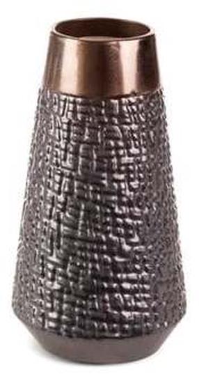 Dekoratyvinė vaza Morena, 26 cm, ruda/sidabro