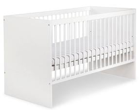 Kūdikio lovytė viengulė LittleSky Dalia, balta, 70 x 140 cm, be patalynės dėžės, be čiužinio