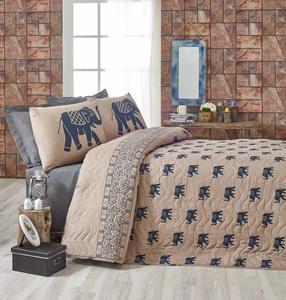 Lovatiesė Mijolnir Set Fil 143EPJ9536, mėlyna/šviesiai ruda, 220 cm x 160 cm