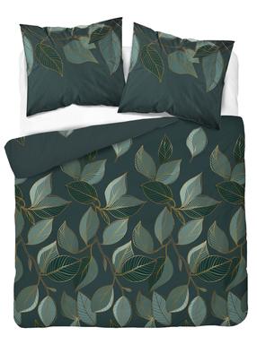 Patalynės užvalkalų komplektas SJB-517, tamsiai žalia/turkio/žalia, 140 x 200 cm