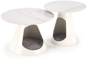 Kavos staliukų komplektas Osario, marmuro, 60 cm x 60 cm x 40 cm