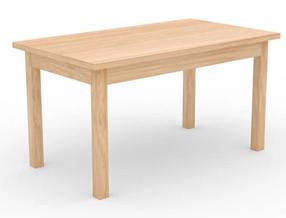 Valgomojo stalas ADRK Rodos 80, auksinis ąžuolas, 140 cm x 80 cm x 76 cm