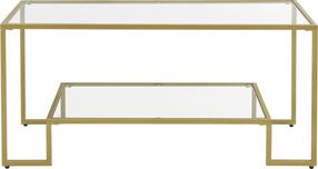 Kavos staliukas Leobert LGT033A01, aukso, 100 cm x 55 cm x 45 cm