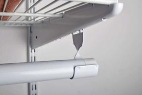 Laikiklis 12422-00010, 18.5 cm x 8.5 cm, balta, 2 vnt.