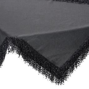 Staltiesė kvadratinė Tina, juoda, 85 x 85 cm