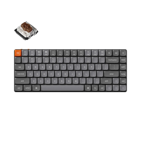 Klaviatūra Keychron K3 Max K3M-H3 Gateron Low Profile 2.0 Brown, Anglų (US), juoda, belaidė