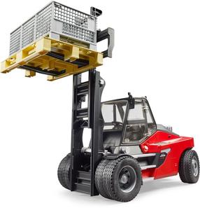  Žaislinis krautuvas Bruder Forklift Linde HT160 BR-02513, 1:16, raudona/pilka