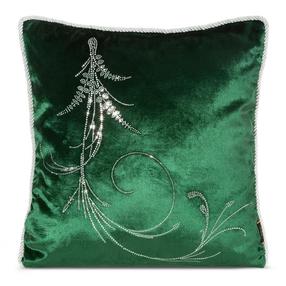 Dekoratyvinės pagalvėlės užvalkalas Royal 10, tamsiai žalia, 45 cm x 45 cm