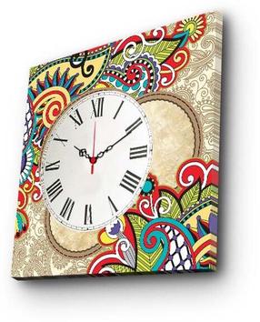 Laikrodis - paveikslas Wallity Canvas 4545CS-44, balta/įvairių spalvų, 45 cm x 45 cm
