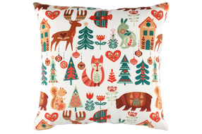 Kalėdinė dekoratyvinė pagalvėlė Winteria Folk, įvairių spalvų, 45 cm x 45 cm