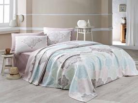 Patalynės užvalkalų komplektas Mijolnir Double Pique Andalucia 143EPJ5485, įvairių spalvų/turkio, 200 x 230 cm