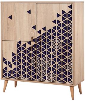 Komoda Kalune Design Multilux 123, ąžuolo, 36 cm x 95 cm x 111 cm