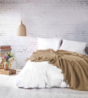 Lovatiesė Mijolnir Mona 157SHS5297, garstyčių, 220 cm x 240 cm