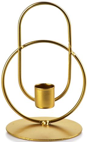 Žvakidė Mondex Cedric Gold HTOP3387, metalas, Ø 9 cm, 15 cm, aukso