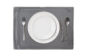 Servetėlė stačiakampė Melinda, plieno, 30 x 40 cm