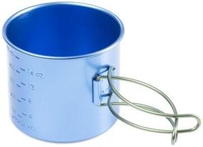 Puodelis GSI Outdoors Bugaboo, aliuminis, 10.4 cm, 0.590 l, mėlyna