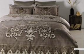 Patalynės užvalkalų komplektas Mijolnir Picasso 182TRK3239, balta/ruda/smėlio, 200 x 220 cm