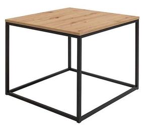 Kavos staliukas Aroz, ąžuolo/šviesiai ruda, 69 cm x 69 cm x 53 cm