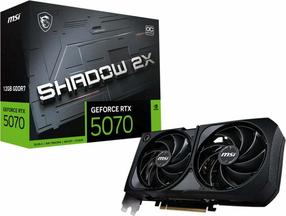 Vaizdo plokštė MSI GeForce RTX 5070 Shadow 2X OC BULK, 12 GB, GDDR7