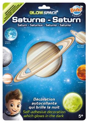 Sieninis lipdukas Buki Phosphorescent Planet Satur, šviesiai ruda