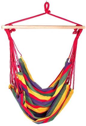 Sėdimas hamakas Happy Green Hanging, raudonas/geltonas/žalia