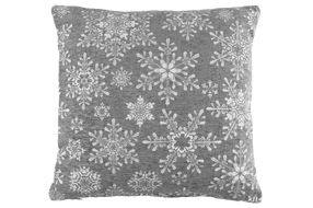 Kalėdinė dekoratyvinė pagalvėlė Winteria Frost, balta/pilka, 45 cm x 45 cm