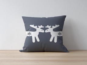 Pagalvės užvalkalas Mioli Decor, balta/pilka, 43 cm x 43 cm