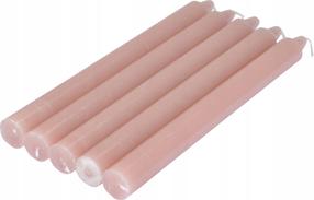 Žvakių rinkinys, cilindrinė Homea Essential, 5 vnt., Rožinė