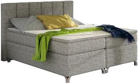 Lova pusantros vietos Basilio Berlin 01, 140 x 200 cm, pilka, su čiužiniu