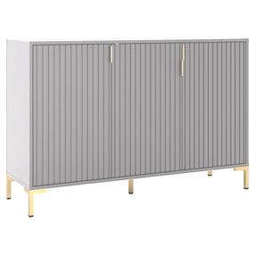 Komoda Flinn FL07, balta, 40 cm x 130.5 cm x 85.8 cm