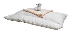 Grikių lukštų pagalvė, su levandomis Grikė, smėlio, 55 cm x 42 cm