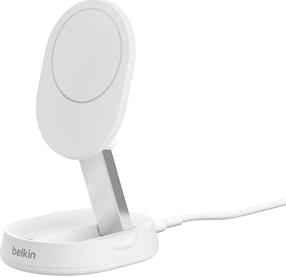 Belaidis indukcinis įkroviklis Belkin BoostCharge, Magnetic/1 x USB Type C, balta, 15 W