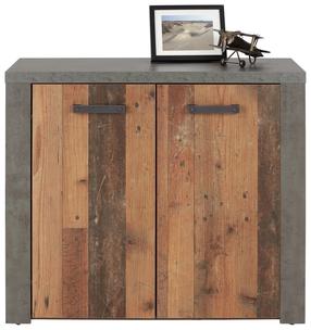 Komoda Forte Magara MGAK223-C546, ruda/pilka, 41.3 cm x 96.3 cm x 83.1 cm